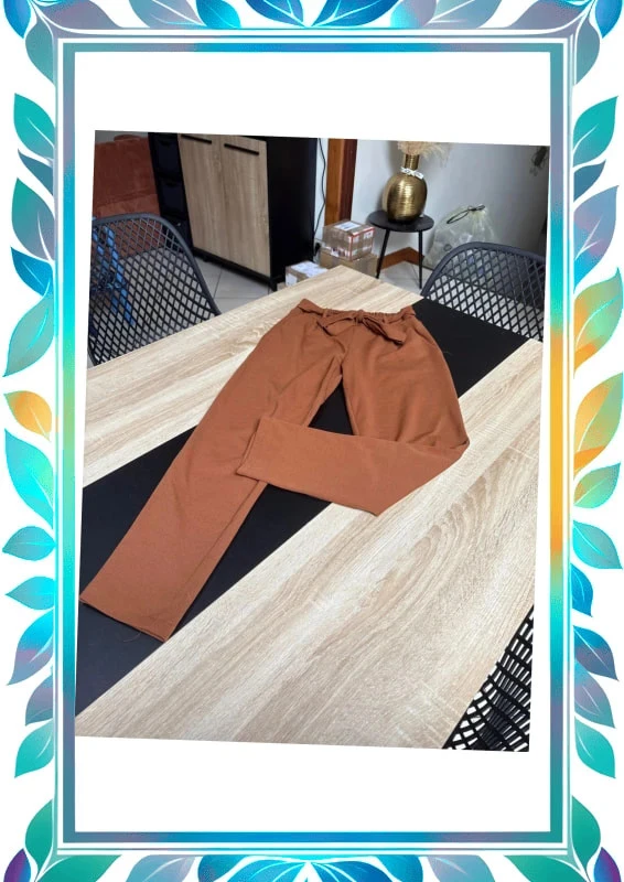 Bruine broek maat S – photo 2